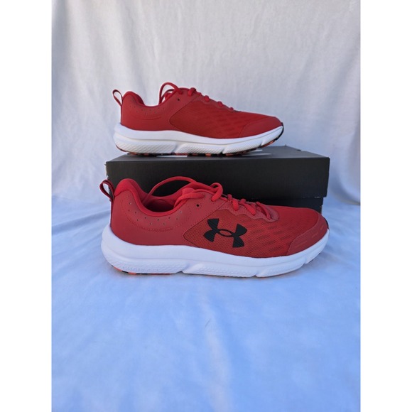 Men's Under Armour Shoes Size 8.5 Red UA Charged Assert‎ 10 Running Athletic - Picture 1 of 6